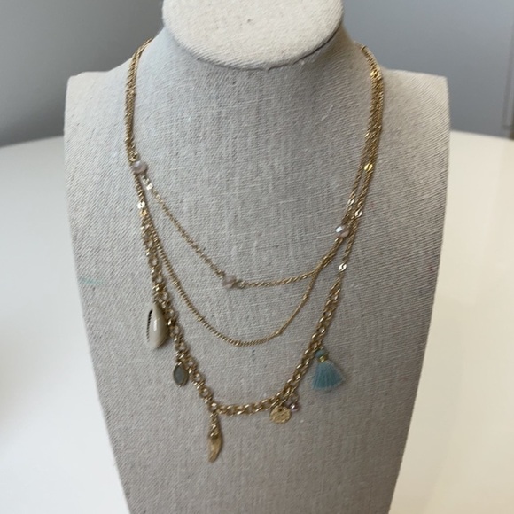 NEW Nordstrom Melrose & Market Layered Charm Necklace - Picture 3 of 3